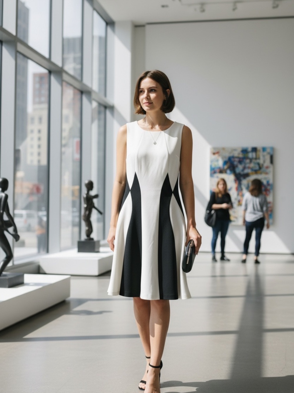 Ivy+ Blu Black & White Dress